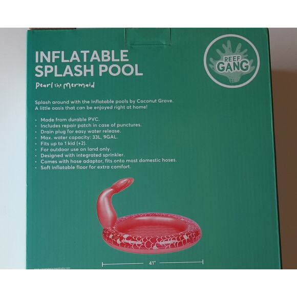 Inflatable Splash Pool Pearl the Mermaid - Picture 2 of 2
